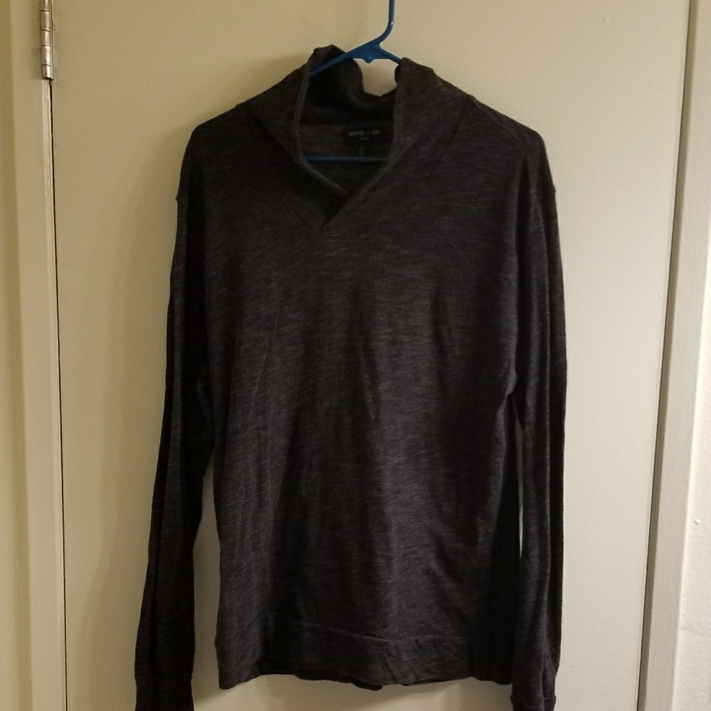 Men's pullover. Dark grey.